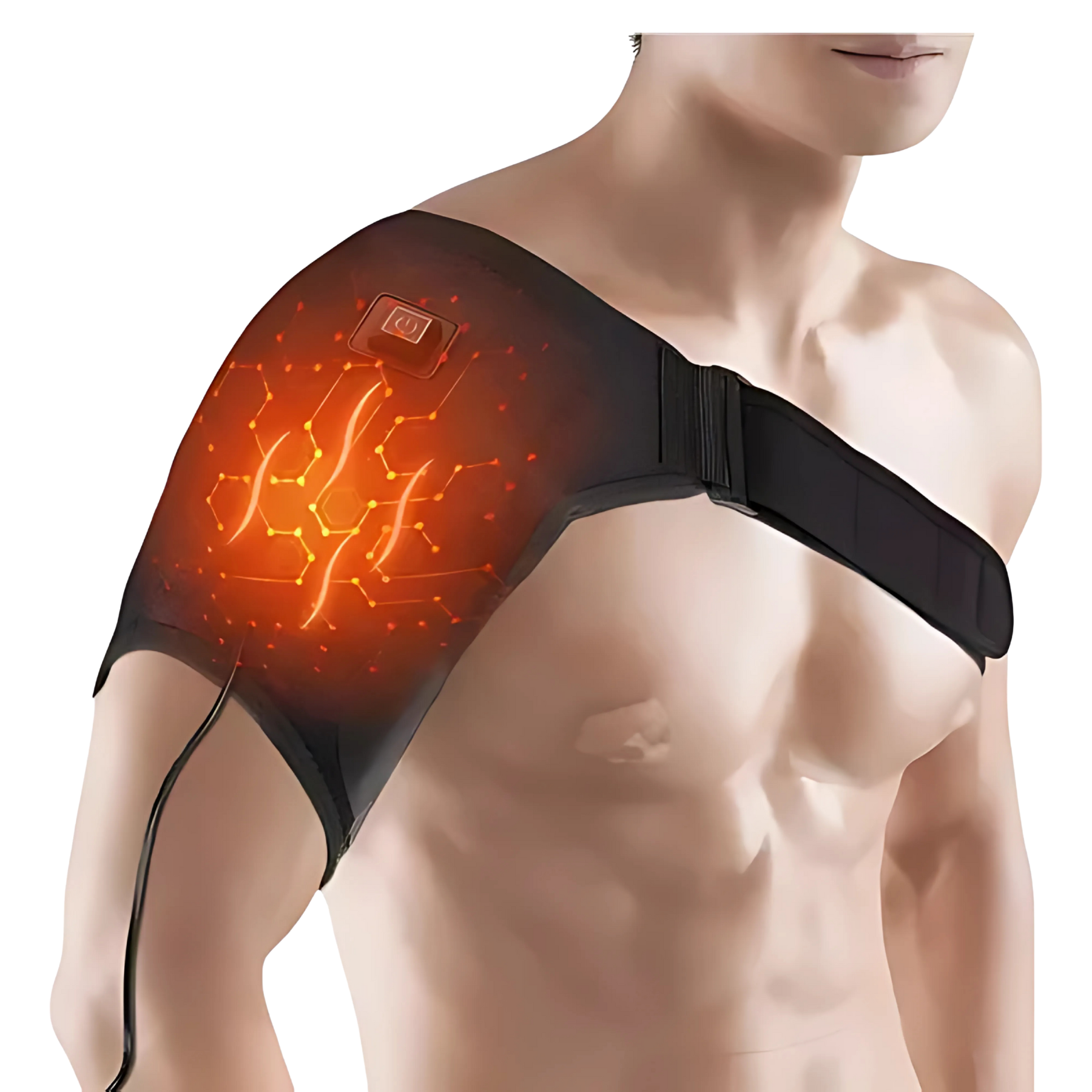 Almohadilla Térmica para Hombro con Masajeador Eléctrico – Calor Terapéutico y Relajación Muscular