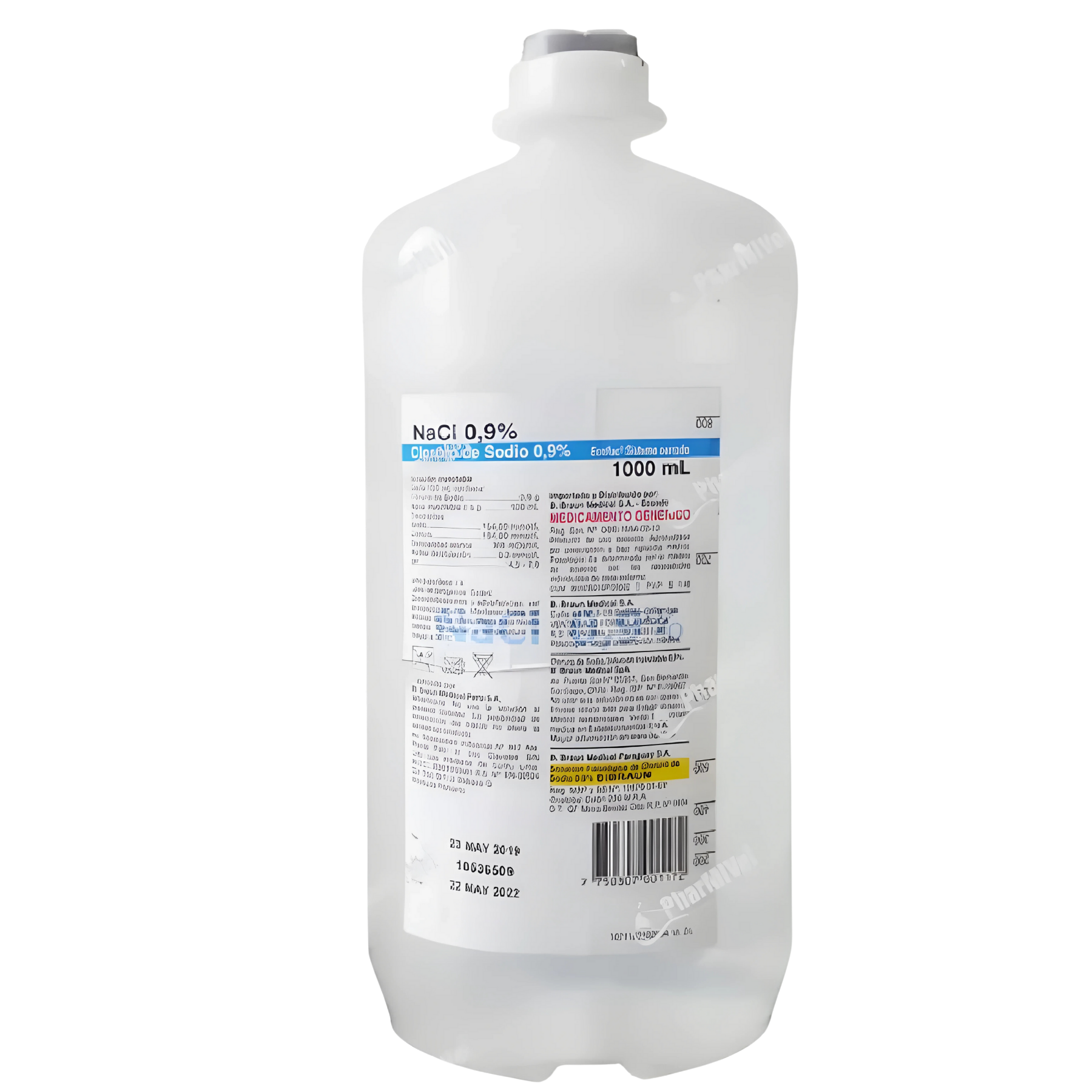 Cloruro De Sodio 0.9% Solución Fisiológica 1000ml BBRAUN Suero Estéril Para Uso Médico Y Limpieza