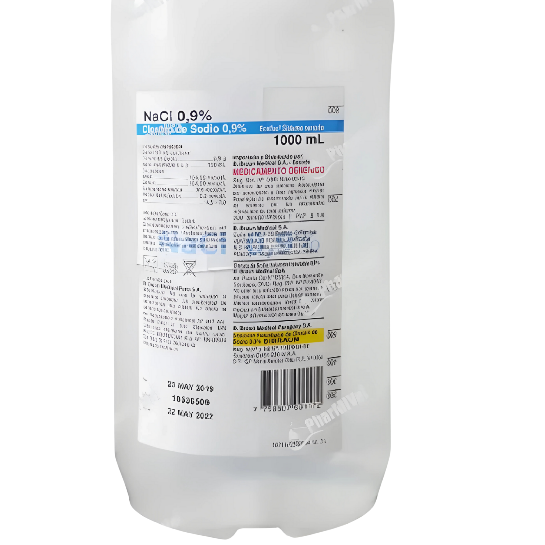 Cloruro De Sodio 0.9% Solución Fisiológica 1000ml BBRAUN Suero Estéril Para Uso Médico Y Limpieza