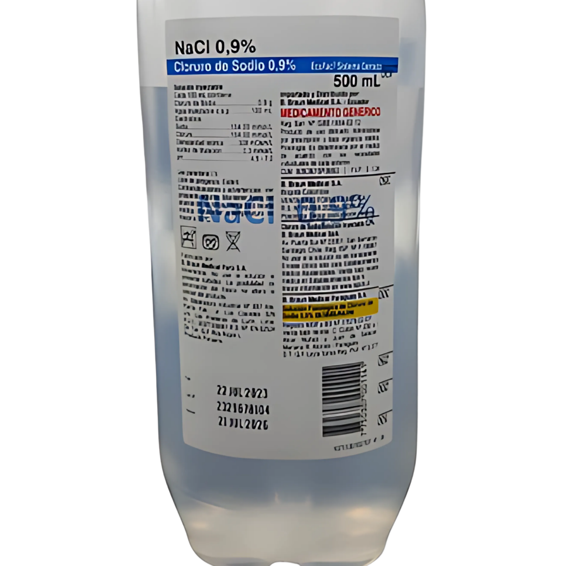 Cloruro De Sodio 0.9% Solución Fisiológica 500ml BBRAUN Suero Estéril Para Uso Médico Y Limpieza