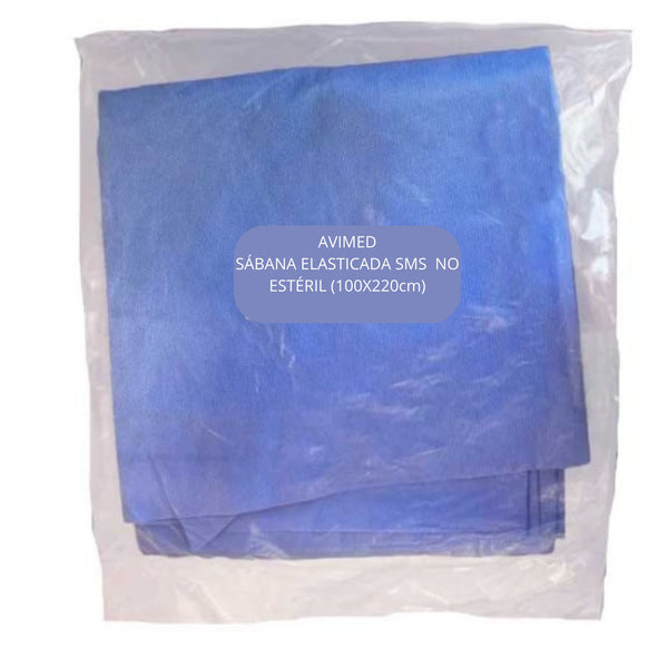 Sábana Desechable con Elástico 100x220cm Camilla Clínica Hospitalaria Médica