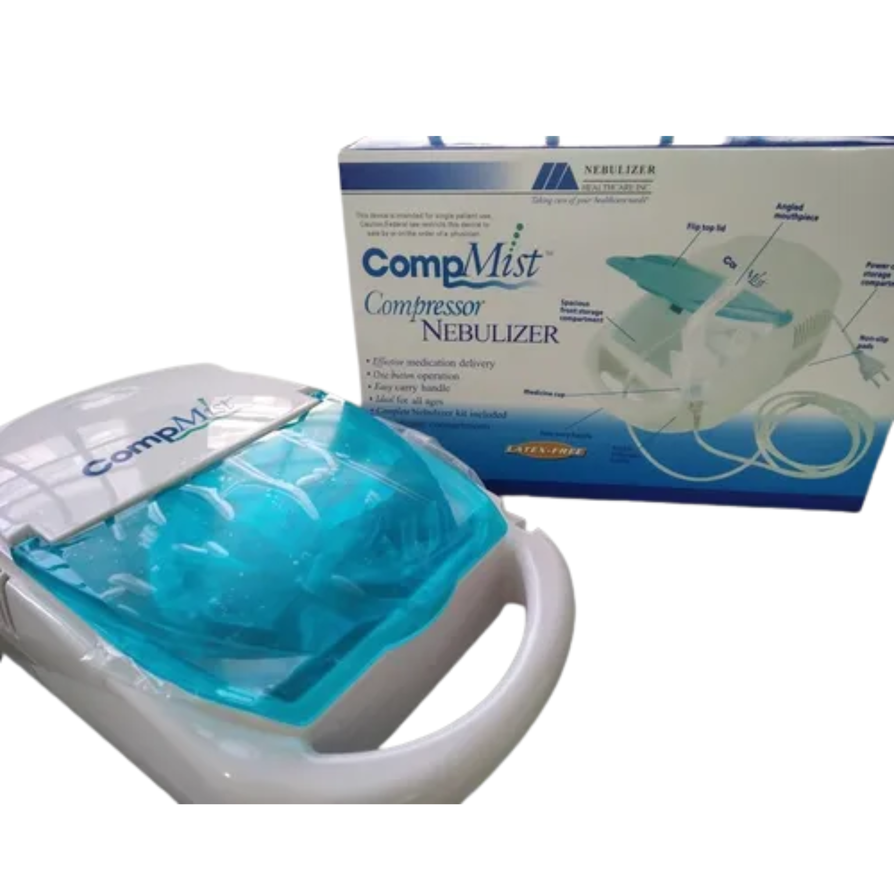 Nebulizador Compresor Mabis Comp Mist Kit Completo Portátil Médico Respiratorio