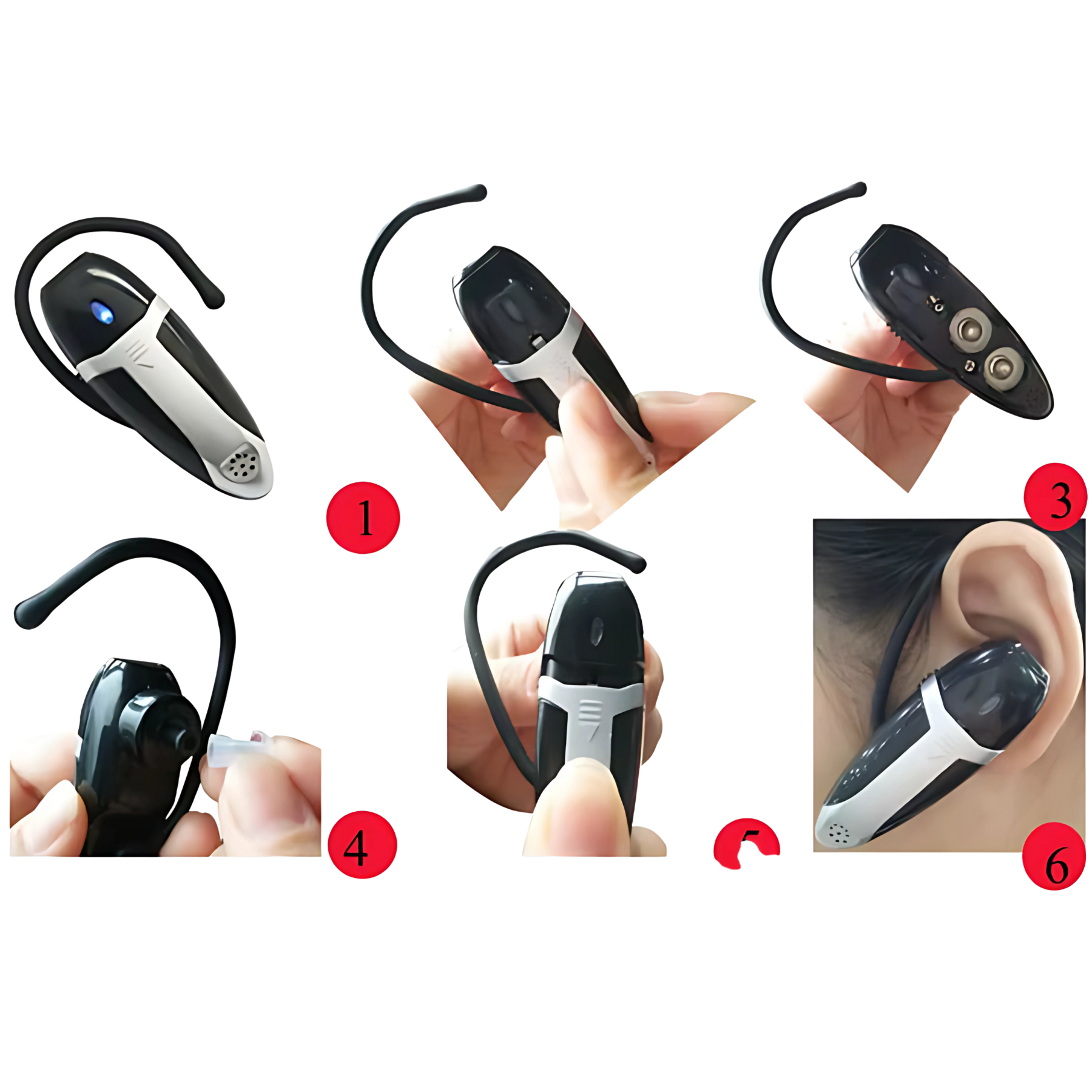 Audífono Para Sordos Amplificador De Sonido Recargable Digital Inalámbrico Discreto