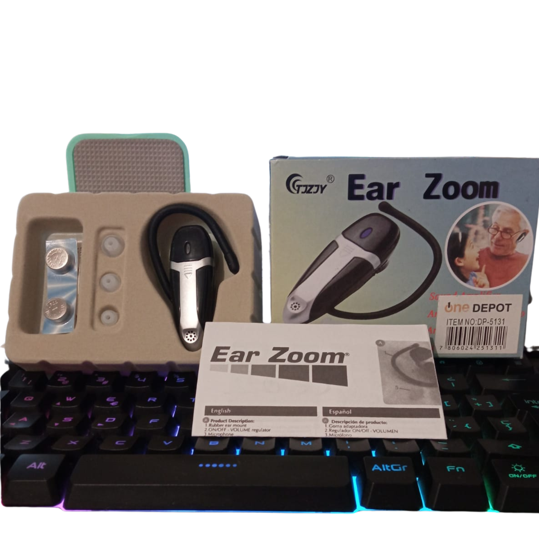 Audífono Para Sordos Amplificador De Sonido Recargable Digital Inalámbrico Discreto