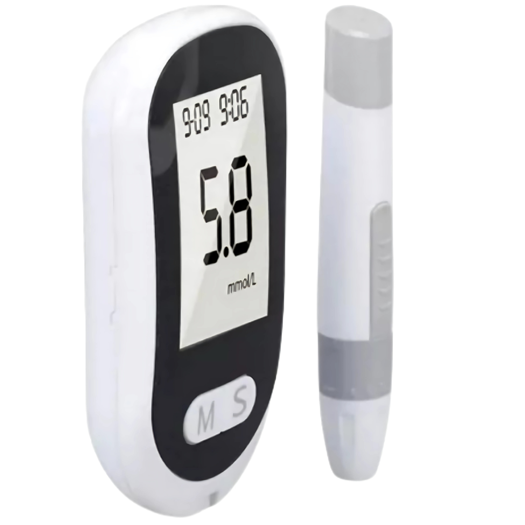 Medidor de Glucosa Digital Portátil Preciso Rápido Fácil Uso Diabetes