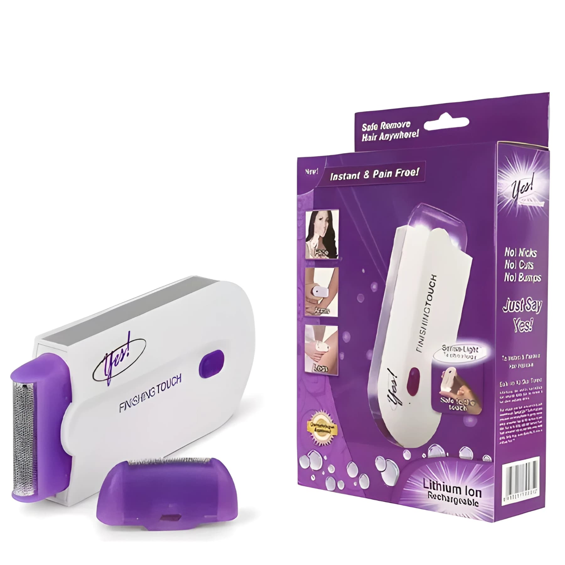 Depilación Indolora para Mujeres Eléctrica Portátil Facial Corporal Recargable