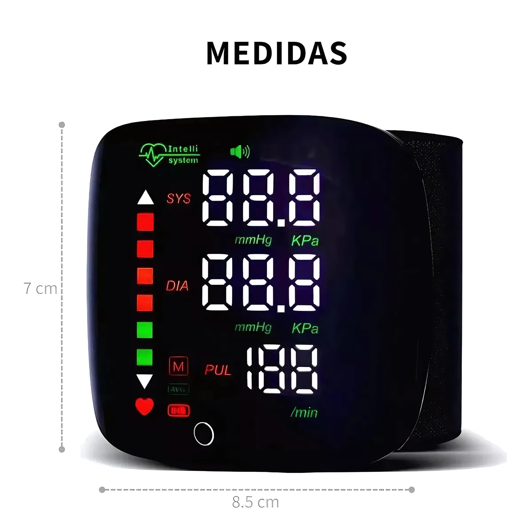 Tensiómetro Con Voz Monitor Presión Arterial USB Recargable Digital Preciso Portátil