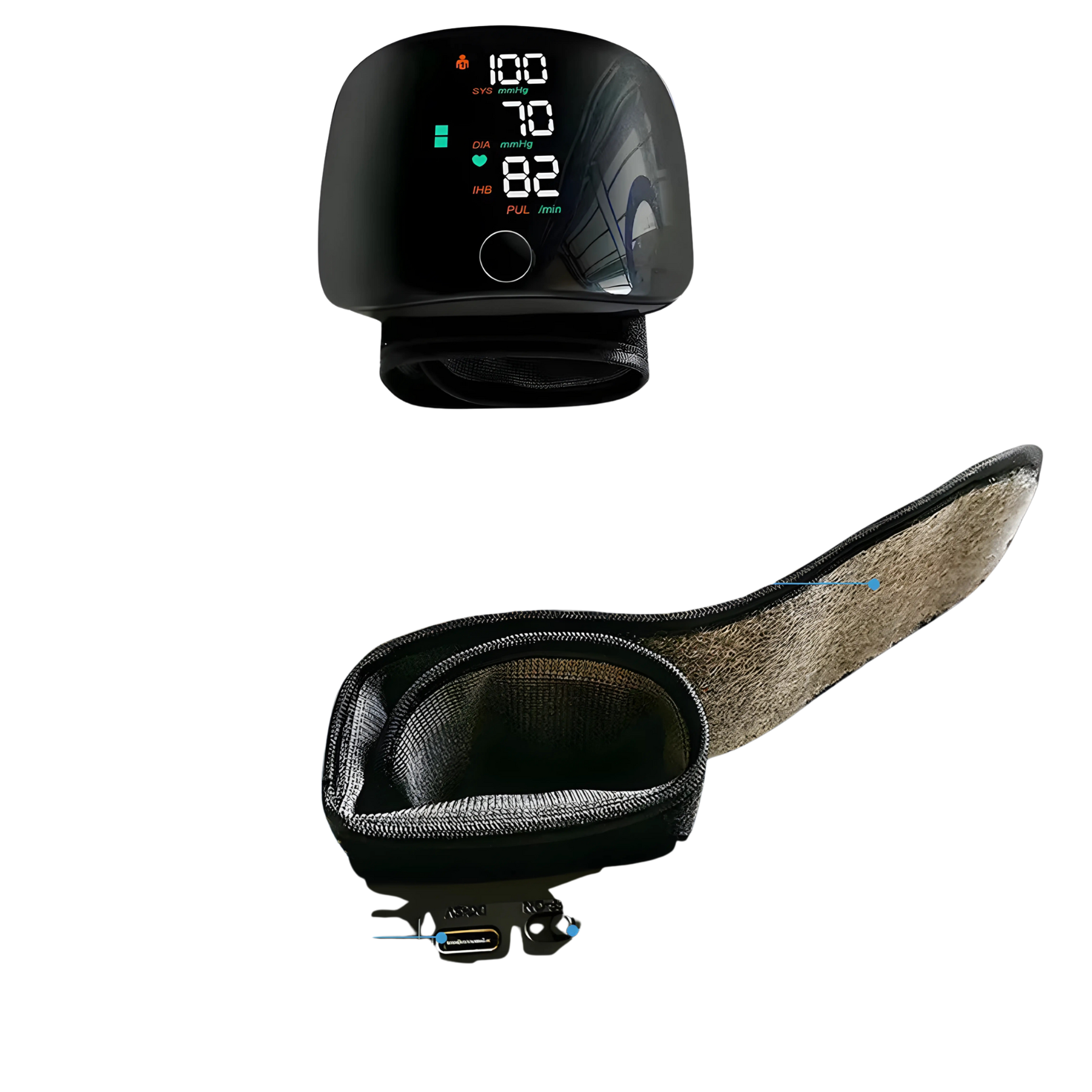 Tensiómetro Con Voz Monitor Presión Arterial USB Recargable Digital Preciso Portátil