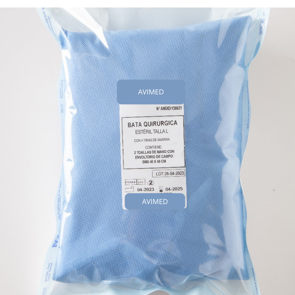 Bata Cirujano Estéril Quirúrgica Desechable SMS 45grs Médico Hospitalario