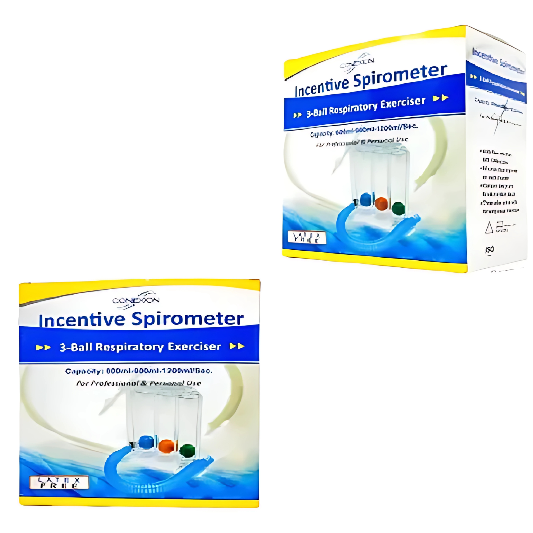Entrenador de Respiración Para Capacidad Pulmonar Ejercicio Fitness Respirador Portátil Profesional